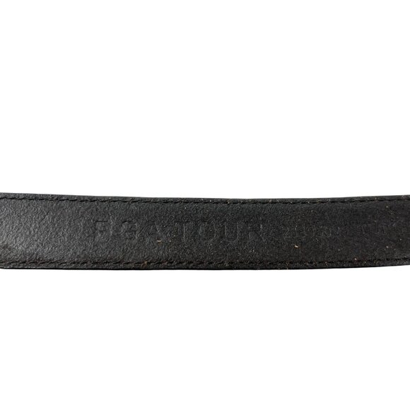 PGA Tour Belt Mens 38 Black Leather Woven Silver Buckle Western Golf Classic - Picture 8 of 16